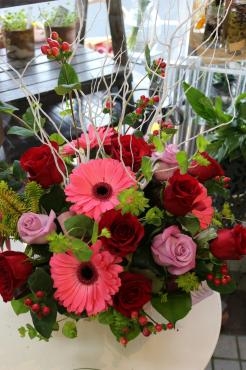 クリスマス用アレンジ♬｜「アライ花店」　（山形県山形市の花キューピット加盟店 花屋）のブログ