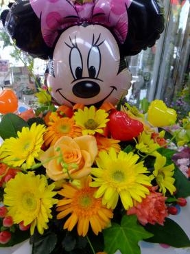 ミニーバルーンアレンジ｜「アライ花店」　（山形県山形市の花キューピット加盟店 花屋）のブログ