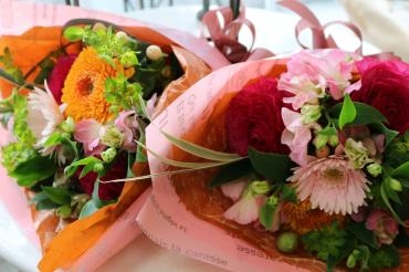 送別会の花束♬｜「アライ花店」　（山形県山形市の花キューピット加盟店 花屋）のブログ