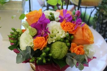 今日のアレンジ♬｜「アライ花店」　（山形県山形市の花キューピット加盟店 花屋）のブログ