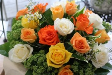 お誕生日アレンジ♬｜「アライ花店」　（山形県山形市の花キューピット加盟店 花屋）のブログ