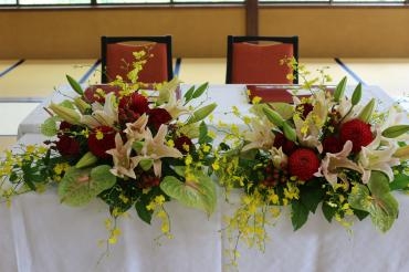 婚礼の席のお花♪♪｜「アライ花店」　（山形県山形市の花キューピット加盟店 花屋）のブログ