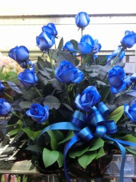 青いバラのアレンジ｜「アライ花店」　（山形県山形市の花キューピット加盟店 花屋）のブログ
