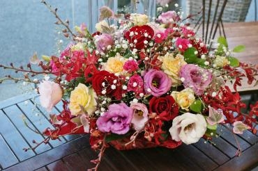 100歳のお祝いアレンジ｜「アライ花店」　（山形県山形市の花キューピット加盟店 花屋）のブログ