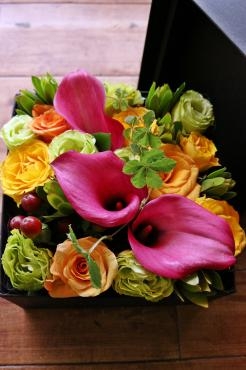 BOXフラワーアレンジメント｜「アライ花店」　（山形県山形市の花キューピット加盟店 花屋）のブログ