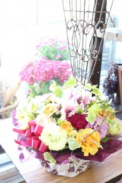 お祝いのアレンジ｜「アライ花店」　（山形県山形市の花キューピット加盟店 花屋）のブログ