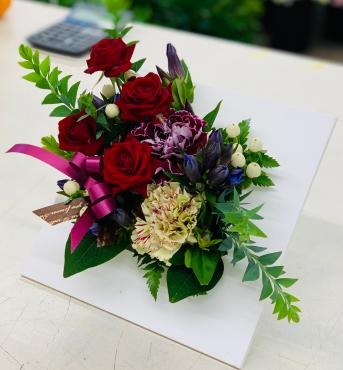 秋のお祝い レリーフ調アレンジメント♪｜「愛花」　（愛媛県松山市の花キューピット加盟店 花屋）のブログ