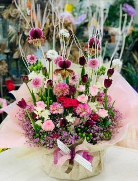 誕生日お祝い アレンジメント♪｜「愛花」　（愛媛県松山市の花キューピット加盟店 花屋）のブログ