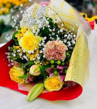 米寿 お祝い 花束♪｜「愛花」　（愛媛県松山市の花キューピット加盟店 花屋）のブログ
