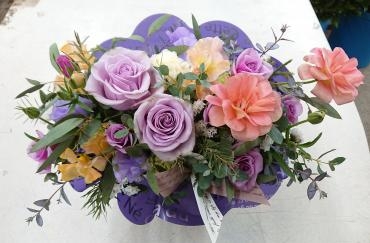 お祝い アレンジメント♪｜「愛花」　（愛媛県松山市の花キューピット加盟店 花屋）のブログ