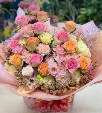 誕生日 お祝い アレンジメント♪｜「愛花」　（愛媛県松山市の花キューピット加盟店 花屋）のブログ