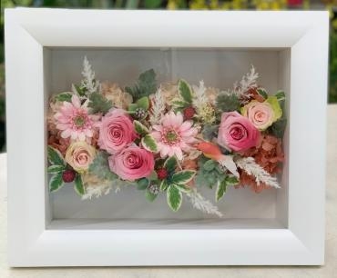 一周年 お祝い プリザーブド＆アーティフィシャルフラワーアレンジメント♪｜「愛花」　（愛媛県松山市の花キューピット加盟店 花屋）のブログ