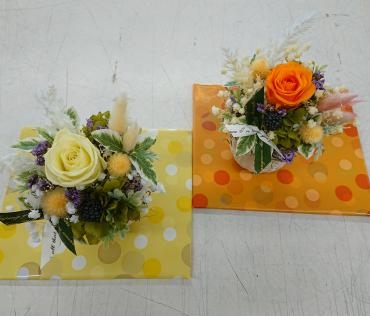 退職祝い プリザーブド＆アーティフィシャルフラワーアレンジメント♪｜「愛花」　（愛媛県松山市の花キューピット加盟店 花屋）のブログ