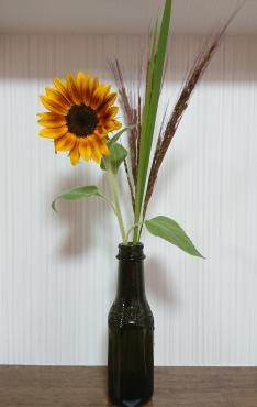 稲穂とヒマワリ 花のある暮らし♪｜「愛花」　（愛媛県松山市の花キューピット加盟店 花屋）のブログ