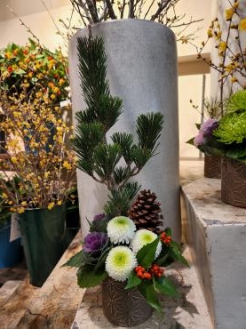 お正月アレンジメント｜「花里」　（神奈川県逗子市の花キューピット加盟店 花屋）のブログ