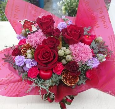 クリスマス★ アレンジメント♪｜「愛花」　（愛媛県松山市の花キューピット加盟店 花屋）のブログ