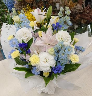 四十九日法要 お供え アレンジメント｜「愛花」　（愛媛県松山市の花キューピット加盟店 花屋）のブログ