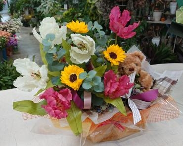 周年祝 アーティフィシャルフラワー アレンジメント♪｜「愛花」　（愛媛県松山市の花キューピット加盟店 花屋）のブログ