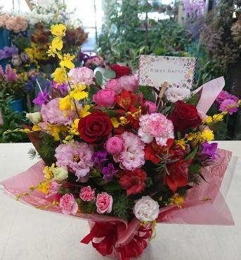 お誕生日祝い アレンジメント♪｜「愛花」　（愛媛県松山市の花キューピット加盟店 花屋）のブログ
