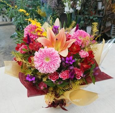 お祝い アレンジメント♪｜「愛花」　（愛媛県松山市の花キューピット加盟店 花屋）のブログ