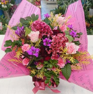 お誕生日祝い アレンジメント♪｜「愛花」　（愛媛県松山市の花キューピット加盟店 花屋）のブログ
