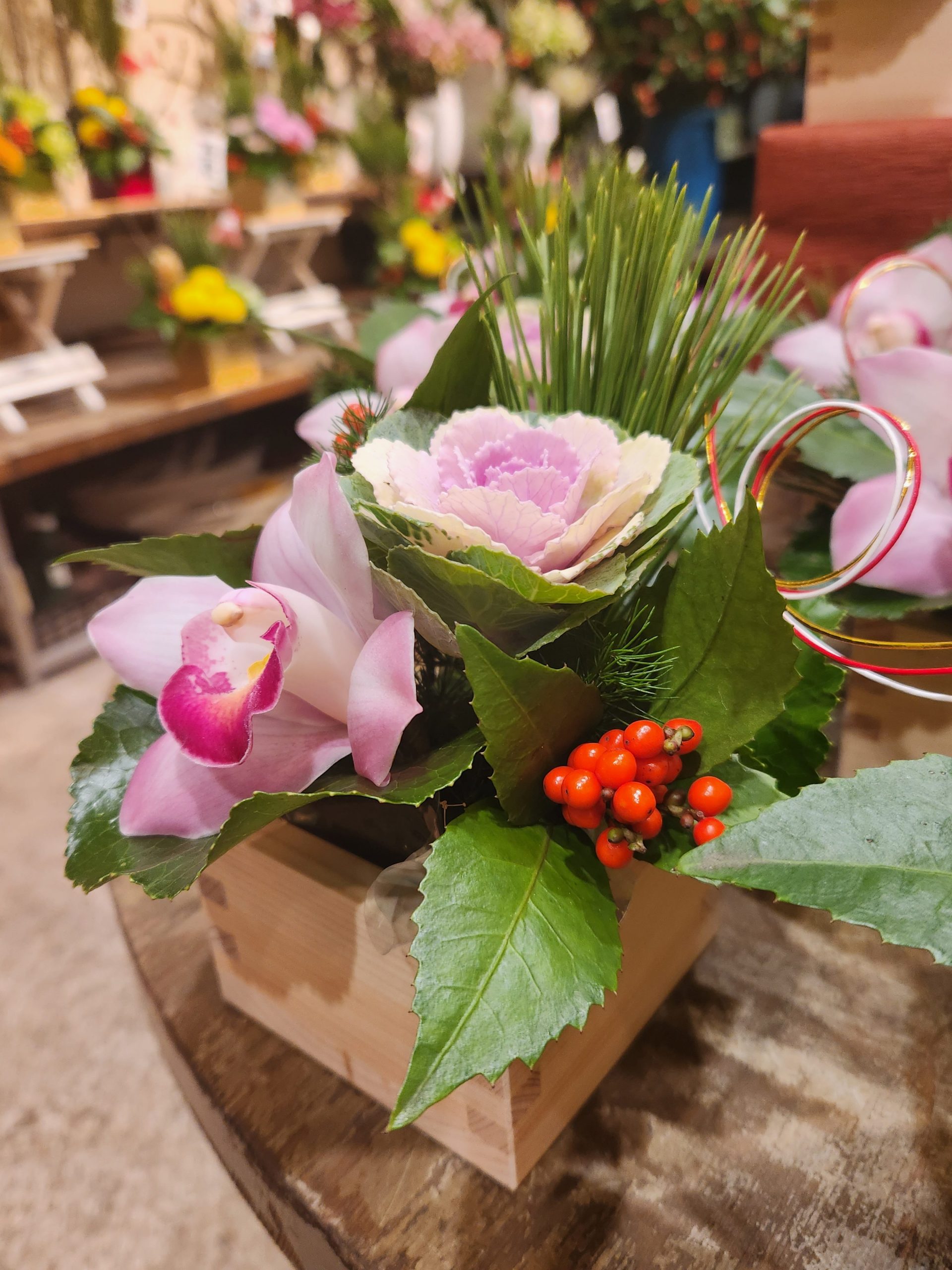 お正月アレンジメント｜「花里」　（神奈川県逗子市の花キューピット加盟店 花屋）のブログ