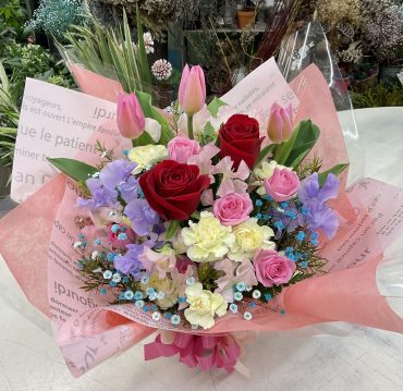 お誕生日祝い アレンジメント♪｜「愛花」　（愛媛県松山市の花キューピット加盟店 花屋）のブログ