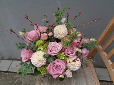 お誕生日のアレンジなど・・・｜「緑花園」　（徳島県吉野川市の花キューピット加盟店 花屋）のブログ