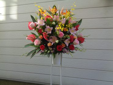 周年御祝のスタンド花｜「緑花園」　（徳島県吉野川市の花キューピット加盟店 花屋）のブログ