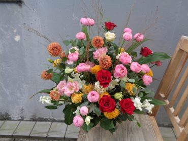 御祝アレンジ｜「緑花園」　（徳島県吉野川市の花キューピット加盟店 花屋）のブログ