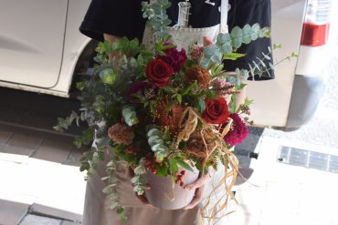 御祝アレンジメント♪｜「フラワーショップ花よど」　（熊本県天草市の花キューピット加盟店 花屋）のブログ