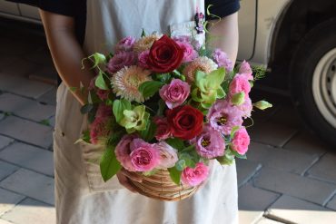 御祝アレンジメント♪｜「フラワーショップ花よど」　（熊本県天草市の花キューピット加盟店 花屋）のブログ