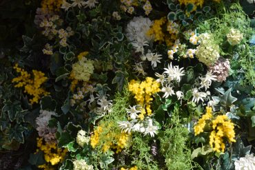 フェイクフラワーの壁面緑化装飾｜「フラワーショップ花よど」　（熊本県天草市の花キューピット加盟店 花屋）のブログ