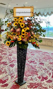 祝賀会にお届け致しました｜「フローリスト飾り屋」　（鹿児島県鹿児島市の花キューピット加盟店 花屋）のブログ