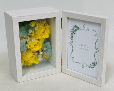 黄色いバラとかすみ草　アフターブーケ｜「彩季舎」　（群馬県高崎市の花キューピット加盟店 花屋）のブログ