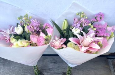 お墓用花束　ピンク系｜「彩季舎」　（群馬県高崎市の花キューピット加盟店 花屋）のブログ