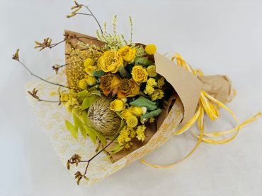 ドライフラワー　黄色い花束｜「彩季舎」　（群馬県高崎市の花キューピット加盟店 花屋）のブログ
