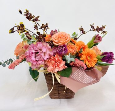 オレンジ系　アレンジメント｜「彩季舎」　（群馬県高崎市の花キューピット加盟店 花屋）のブログ
