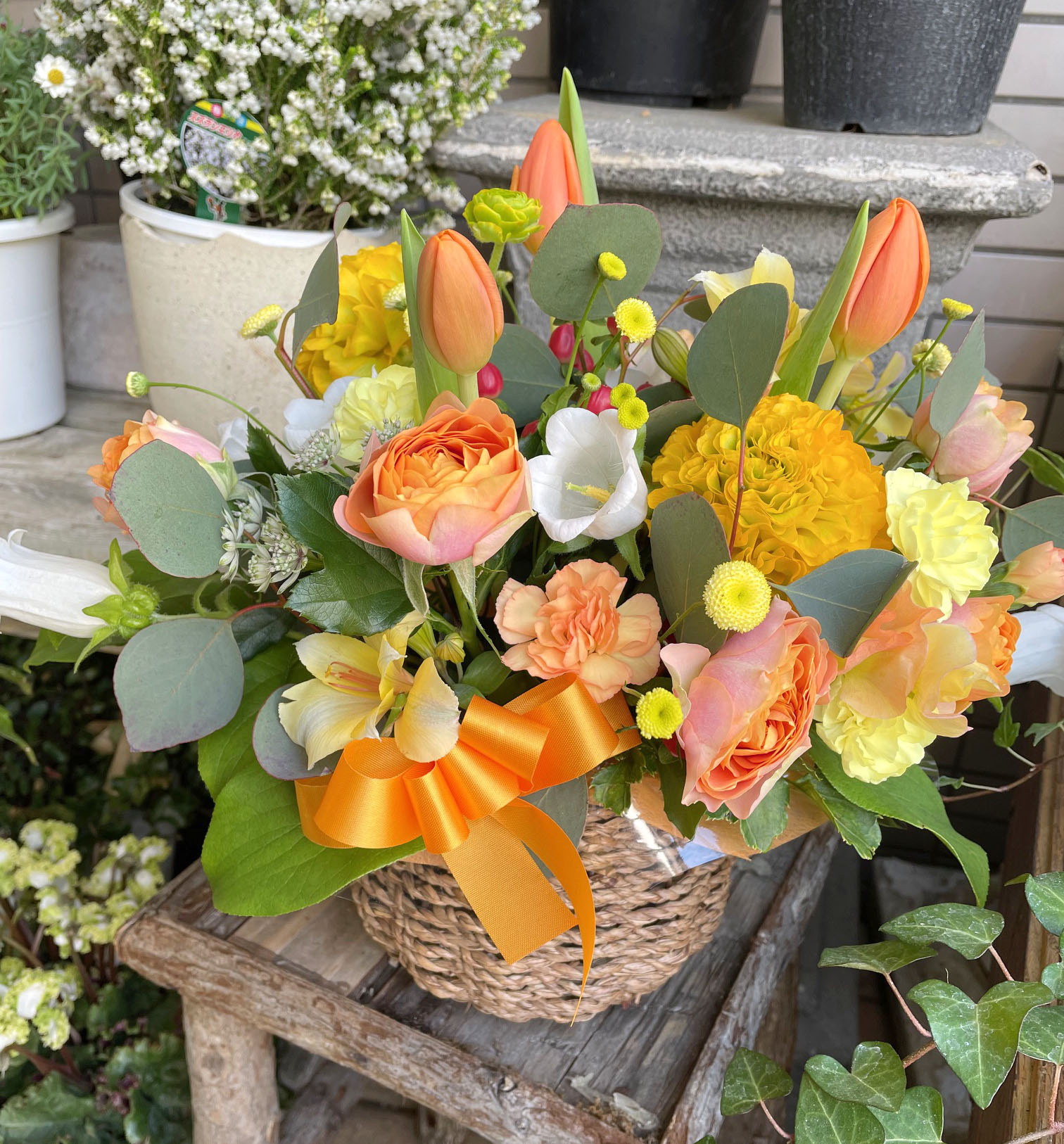 春のお花を詰め込んだお誕生日のギフト｜「フローラント」　（静岡県三島市の花キューピット加盟店 花屋）のブログ