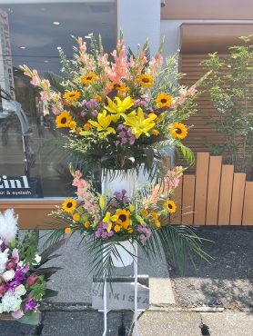 開店祝いにスタンド花|「彩季舎」　（群馬県高崎市の花屋）のブログ