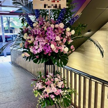 開店お祝い2段スタンド｜「銀座ニューフラワー」　（東京都中央区の花キューピット加盟店 花屋）のブログ