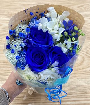 ご卒業祝い　ブルーブーケ｜「彩季舎」　（群馬県高崎市の花キューピット加盟店 花屋）のブログ