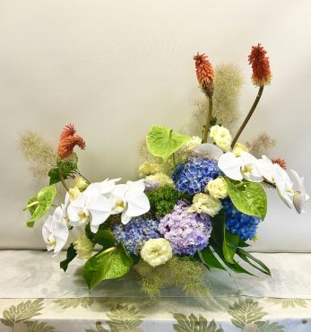 夏色アレンジメント｜「フローリスト飾り屋」　（鹿児島県鹿児島市の花キューピット加盟店 花屋）のブログ