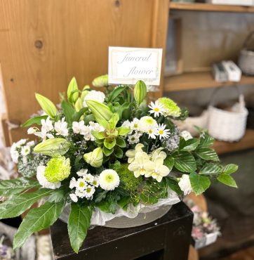 涼し気なお花で・・・｜「フローリスト飾り屋」　（鹿児島県鹿児島市の花キューピット加盟店 花屋）のブログ