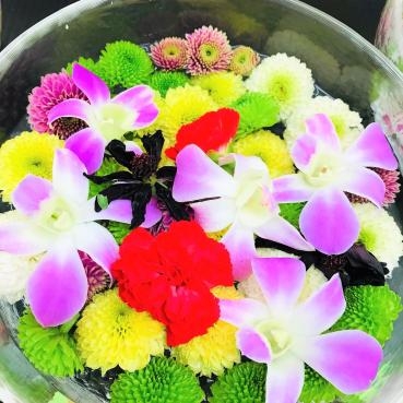 京都生協COOP男山店の花手水｜「ポピー」　（京都府八幡市の花キューピット加盟店 花屋）のブログ