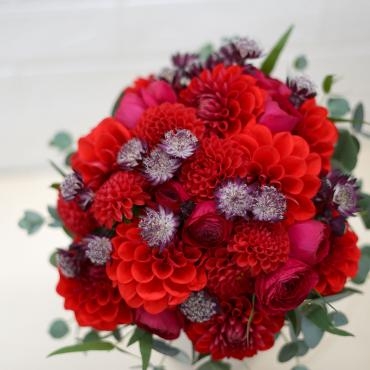ダリアのブーケ　WEDDINGの花　フローラント｜「フローラント」　（静岡県三島市の花キューピット加盟店 花屋）のブログ