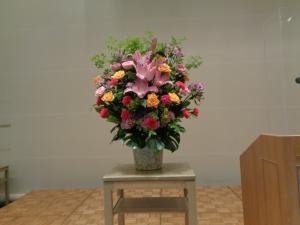 会議用のお花他｜「緑花園」　（徳島県吉野川市の花キューピット加盟店 花屋）のブログ