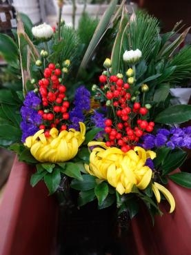 お正月の仏花｜「ポピー」　（京都府八幡市の花キューピット加盟店 花屋）のブログ