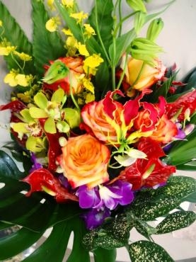 ハワイアンの花束｜「ポピー」　（京都府八幡市の花キューピット加盟店 花屋）のブログ