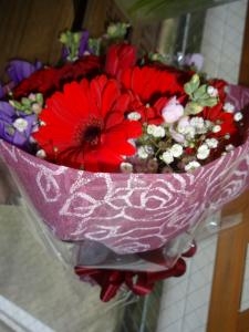 先生に贈るミニブーケ｜「緑花園」　（徳島県吉野川市の花キューピット加盟店 花屋）のブログ